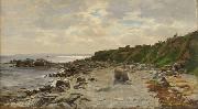 Eduard Gaertner Seashore France oil painting artist